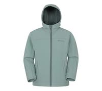 Mountain Warehouse Exodus Kids Softshell Jacket - Breathable, Wind & Water Resistant, Fleece Lined Coat, For Boys & Girls - Best For Sping Summer & Hiking Light Khaki Kids Size 11-12 Years