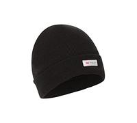 Mountain Warehouse Kids Thinsulate Knitted Beanie - Warm & Cosy, Boys & Girls Hat - Best for Autumn Winter, Walks & Outdoors Black L