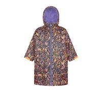 Mountain Warehouse Kids Tidal Flowers Waterproof Changing Robe - Navy - 9-10 Years - Navy - 100% Polyester