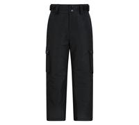 Mountain Warehouse Kids Titan Cargo Ski Trousers - Black - 7-8 Years - Black - 100% Polyester