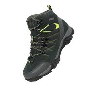Mountain Warehouse Kids Trail Suede Walking Boots - Lime - Lime - 13 UK Child - 40% Ripstop/20% Suede/10% Rubber/10% Phylon/10% EVA/10% Mesh