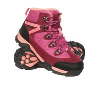 Mountain Warehouse Kids Trail Suede Walking Boots - Pink - Pink - 13 UK Child - 40% Ripstop/20% Suede/10% Rubber/10% Phylon/10% EVA/10% Mesh