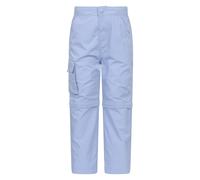 Mountain Warehouse Kids Unisex 'Active' Convertible Trousers Fade Resistant Outdoor Hiking Zip Off Pants Purple - Size 13-14Y