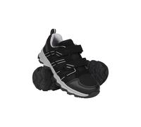 Mountain Warehouse Kids Unisex 'Cannonball' Walking Shoes with Padded Ankle Support & Toe Bumpers Sneakers Black - Size UK 4