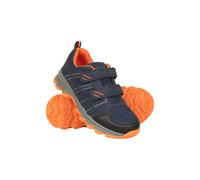 Mountain Warehouse Kids Unisex 'Cannonball' Walking Shoes with Padded Ankle Support & Toe Bumpers Sneakers Dark Blue - Size UK 1