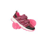 Mountain Warehouse Kids Unisex 'Cannonball' Walking Shoes with Padded Ankle Support & Toe Bumpers Sneakers Berry - Size UK 1