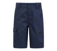 Mountain Warehouse Kids Unisex 'Cargo' Shorts 100% Cotton Adjustable Waistband Casual Summer Bottoms Navy - Size 3-4Y
