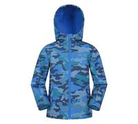 Mountain Warehouse Kids Unisex Childrens/Kids Exodus II Camouflage Water Resistant Soft Shell Jacket (Blue) - Size 13Y
