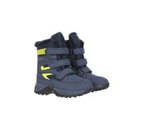Mountain Warehouse Kids Unisex 'Chill' Snow Boots with Touch Strap Fastening Water Resistant Winter Shoes Green - Size UK 9