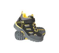 Mountain Warehouse Kids Unisex 'Drift' Junior Boots Waterproof EVA Footbed Casual Hiking Shoes Dark Grey - Size UK 12 Kids