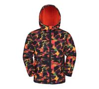 Mountain Warehouse Kids Unisex 'Exodus' Softshell Jacket with Two Side Pockets Fleece Lined Water Resistant Outdoors Coat Dark Red - Size 9-10Y