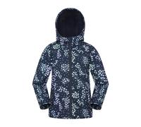 Mountain Warehouse Kids Unisex 'Exodus' Softshell Jacket with Two Side Pockets Fleece Lined Water Resistant Outdoors Coat Indigo Blue - Size 7-8Y