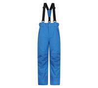 Mountain Warehouse Kids Unisex 'Falcon Extreme' Ski Pants Waterproof Warm Elastic Waist Winter Trouser Blue/Navy - Size 11-12Y
