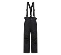 Mountain Warehouse Kids Unisex 'Falcon Extreme' Ski Pants Waterproof Warm Elastic Waist Winter Trouser Black - Size 11-12Y