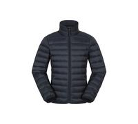 Mountain Warehouse Kids Unisex 'Featherweight' Down Jacket Water Resistant Puffer Full Zip Winter Coat Black - Size 11-12Y