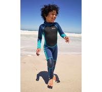 Mountain Warehouse Kids Unisex Full Wetsuit Neoprene Fabric Sun Protection Surf Diving Swimwear Teal - Size 9-10Y
