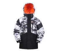 Mountain Warehouse Kids Unisex 'Himalayan' Ski Jacket Waterproof Breathable Coat Dark Grey - Size 9-10Y