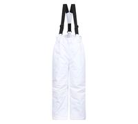 Mountain Warehouse Kids Unisex 'Honey' Snow Pants Proof Warm Elasticated Waist Winter Ski Trousers White - Size 9-10Y