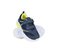 Mountain Warehouse Kids Unisex Light Up Junior Shoes Durable Lightweight Comfortable Touch Strap Footwear Navy Textile - Size UK 8