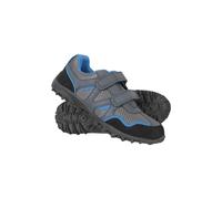 Mountain Warehouse Kids Unisex 'Mars' Non Marking Shoes Lightweight Comfy Touch Strap Outdoor Footwear Navy Textile - Size UK 3