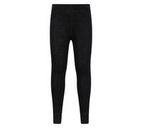 Mountain Warehouse Kids Unisex 'Merino II' Thermal Base Layer Trousers Breathable Winter Pants Black - Size 3-4Y