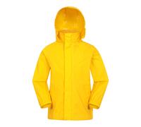 Mountain Warehouse Kids Unisex 'Pakka' Jacket Waterproof Wind Resistant Stylish Travelling Hooded Coat Yellow Polyamide - Size 2-3Y