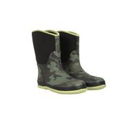 Mountain Warehouse Kids Unisex 'Puddle' Pull On Mucker Boots Waterproof Slip On Wellies Comfy Rain Shoes Black