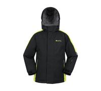 Mountain Warehouse Kids Unisex 'Raptor' Snow Jacket with Multiple Pockets Fleece Lined Winter Skiing Coat Black - Size 9-10Y