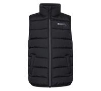 Mountain Warehouse Kids Unisex 'Rocko' Gilet Water Resistant Padded Everyday Rain Coat - Black Polyamide - Size 11-12Y