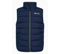 Mountain Warehouse Kids Unisex 'Rocko' Gilet Water Resistant Padded Everyday Rain Coat Navy Polyamide - Size 11-12Y