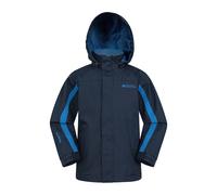 Mountain Warehouse Kids Unisex 'Samson' Waterproof Jacket with Taped Seams Breathable Rain Coat Navy - Size 13Y