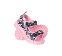 Mountain Warehouse Kids Unisex 'Sand' Sandals with Touch Strap Fastening Summer Shoes Lilac - Size UK 6
