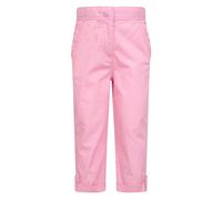 Mountain Warehouse Kids Unisex 'Shore' Capri Trousers with Pockets Casual Everyday Pants Pink - Size 11-12Y