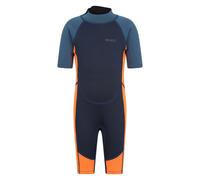 Mountain Warehouse Kids Unisex Shorty Wetsuit Neoprene Fabric Flat Seams Surf Diving Swimwear Orange - Size 11-12Y