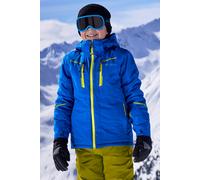 Mountain Warehouse Kids Unisex 'Slalom Extreme' Ski Jacket Waterproof Winter Coat Blue/Navy - Size 11-12Y