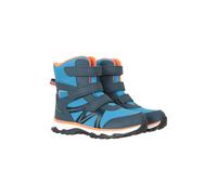 Mountain Warehouse Kids Unisex 'Slope' Softshell Snow Boots with Touch Strap Fastening Everyday Winter Shoes Orange - Size UK 3