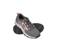 Mountain Warehouse Kids Unisex Softshell Walking Shoes with Deep Lugs Hiking Sneakers Pink Textile - Size UK 13 Kids
