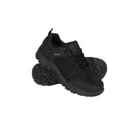 Mountain Warehouse Kids Unisex 'Stampede' Walking Shoes with Heel & Toe Bumper EVA Footbed Waterproof Footwear Black - Size UK 2