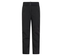 Mountain Warehouse Kids Unisex 'Swiss' Softshell Ski Pants Water Resistant Fleece Lined Snowboard Trouser Black - Size 9-10Y