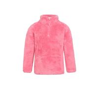 Mountain Warehouse Kids Unisex Teddy Fleece Sweater with Half Zip Breathable Sweatshirt Pink - Size 13-14Y