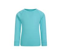 Mountain Warehouse Kids Unisex Thermal Round Neck Top Long Sleeve Base Layer Tee Teal - Size 2-3Y