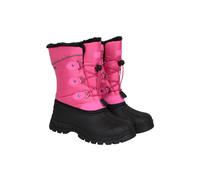 Mountain Warehouse Kids Unisex 'Whistler' Snow Boots with Deep Lugs Sherpa Lined Proof Shoes Pink Textile - Size UK 4