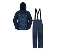 Mountain Warehouse Kids Vortex Extreme Waterproof Ski Jacket & Trousers - Black - 7-8 Years - Black - 100% Polyester