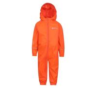Mountain Warehouse Kids Waterproof Rain Suit, Toddler High Vis Suit, Breathable Hooded Coverall Rain Suit, One Piece Jumpsuit, Taped Seams Trench coat Orange Baby Size 6-9 Months