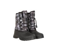 Mountain Warehouse Whistler Kids Snow Boots - Snowproof, Warm, Breathable Childrens Winter Boots, Durable & High Traction Soles - Ideal For Walking & Daily Use Monochrome Kids Shoe Size 12