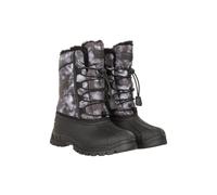 Mountain Warehouse Whistler Kids Unisex Snow Boots - IsoDry, Fleece Lining, Speed Lacing System, Deep lugs - Winter Skiing, Sports & Outdoors Monochrome (Printed) Kids Shoe Size 13