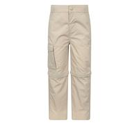 Mountain Warehouse Kids Zip-Off Active Trousers - Light Beige - 3-4 Years - Light Beige - 65% Polyester/35% Cotton