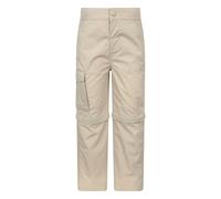 Mountain Warehouse Kids Zip-Off Active Trousers - Light Beige - 9-10 Years - Light Beige - 65% Polyester/35% Cotton
