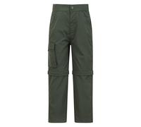 Mountain Warehouse Active Kids Convertible Trousers -Shrink & Fade Resistant Childrens Trousers, Fast Dry, Zip Off Casual Bottoms - for Spring Summer, Camping, Travelling Khaki Kids Size 9-10 Years