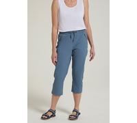 Mountain Warehouse Explorer Womens Capri - Lightweight Ladies Trousers, Stretchy Pants, Elasticated Waistband - Spring Summer, Sports, Camping, Hiking, Outdoors Light Blue (Capri) Women's Size 10